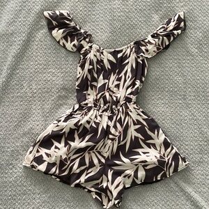 Girls tropical romper